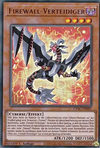 CYAC-DE001 - Firewall-Verteidiger - Ultra Rare - 1. Auflage - Deutsch - Cyberstorm Access - mit LMS Trading Fieldcenter-Karte Yugioh von LMS Trading