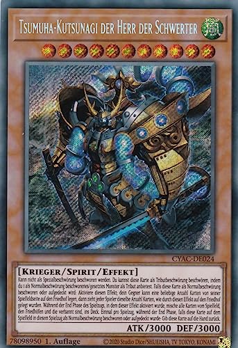 CYAC-DE024 - Tsumuha-Kutsunagi der Herr der Schwerter - Secret Rare - 1. Auflage - Deutsch - Cyberstorm Access - mit LMS Trading Fieldcenter-Karte Yugioh CYAC-DE024 - Tsumuha-Kutsunagi der Herr der Schwerter - Secret Rare - 1. Auflage - Deutsch - Cyberstorm Access - mit LMS Trading Fieldcenter-Karte Yugioh von LMS Trading