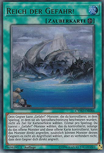 CYHO-DE086 - Reich der Gefahr! - Ultra Rare - 1. Auflage - DEUTSCH - Cybernetic Horizon - mit LMS Trading Fieldcenter-Karte Yugioh von LMS Trading