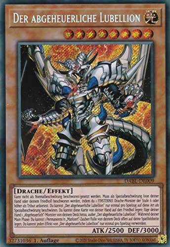 DABL-DE009 - Der abgeheuerliche Lubellion - Secret Rare - 1. Auflage - Deutsch - Darkwing Blast - mit LMS Trading Fieldcenter-Karte Yugioh von LMS Trading