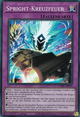 DABL-DE074 - Spright-Kreuzfeuer - Super Rare - 1. Auflage - Deutsch - Darkwing Blast - mit LMS Trading Fieldcenter-Karte Yugioh von LMS Trading