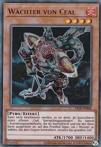 DCR-DE006 - Wächter von Ceal - Ultra Rare - Reprint - Deutsch - Dark Crisis (25th Anniversary Edition) - mit LMS Trading Fieldcenter-Karte Yugioh von LMS Trading