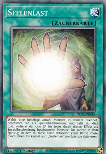 DLCS-DE016 - Seelenlast - Common - Reprint - Deutsch - Dragons of Legend: The Complete Series - mit LMS Trading Fieldcenter-Karte Yugioh von LMS Trading