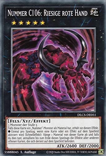 DLCS-DE051 - Nummer C106: Riesige rote Hand - Common - Reprint - Deutsch - Dragons of Legend: The Complete Series - mit LMS Trading Fieldcenter-Karte Yugioh von LMS Trading