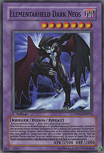 DP03-DE014 - Elementarheld Dark Neos - Super Rare - Deutsch - Duelist Pack: Jaden Yuki 2 - mit LMS Trading Fieldcenter-Karte Yugioh von LMS Trading