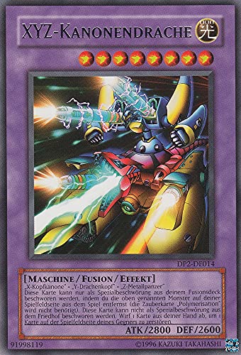 DP2-DE014 - XYZ-Kanonendrache - Rare - Deutsch - Duelist Pack: Chazz Princeton - mit LMS Trading Fieldcenter-Karte Yugioh von LMS Trading