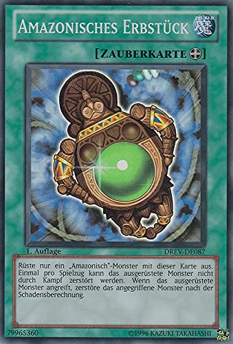 DREV-DE087 - Amazonisches Erbstück - Super Rare - Deutsch - Duelist Revolution - mit LMS Trading Fieldcenter-Karte Yugioh von LMS Trading