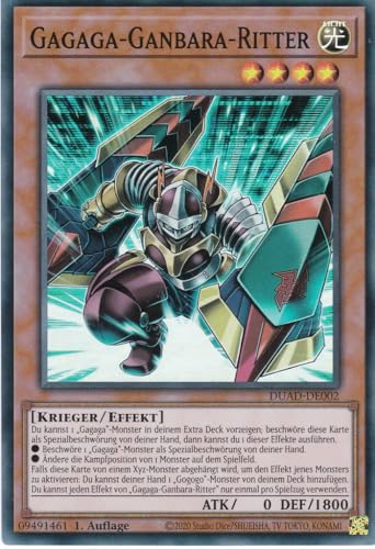 DUAD-DE002 - Gagaga-Ganbara-Ritter - Super Rare - Deutsch - 1. Auflage - Duelist's Advance -mit LMS Trading Fieldcenter-Karte Yugioh DUAD-DE002 - Gagaga-Ganbara-Ritter - Super Rare - Deutsch - 1. Auflage - Duelist's Advance -mit LMS Trading Fieldcenter-Karte Yugioh von LMS Trading