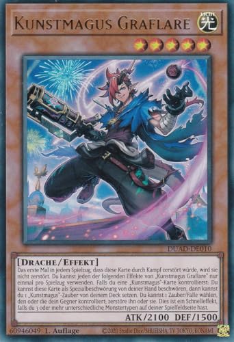 DUAD-DE010 - Kunstmagus Graflare - Ultra Rare - Deutsch - 1. Auflage - Duelist's Advance -mit LMS Trading Fieldcenter-Karte Yugioh DUAD-DE010 - Kunstmagus Graflare - Ultra Rare - Deutsch - 1. Auflage - Duelist's Advance -mit LMS Trading Fieldcenter-Karte Yugioh von LMS Trading