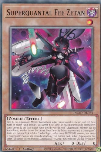 DUAD-DE024 - Superquantal Fee Zetan - Common - Deutsch - 1. Auflage - Duelist's Advance -mit LMS Trading Fieldcenter-Karte Yugioh DUAD-DE024 - Superquantal Fee Zetan - Common - Deutsch - 1. Auflage - Duelist's Advance -mit LMS Trading Fieldcenter-Karte Yugioh von LMS Trading
