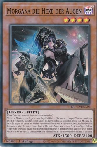 DUAD-DE026 - Morgana die Hexe der Augen - Super Rare - Deutsch - 1. Auflage - Duelist's Advance -mit LMS Trading Fieldcenter-Karte Yugioh DUAD-DE026 - Morgana die Hexe der Augen - Super Rare - Deutsch - 1. Auflage - Duelist's Advance -mit LMS Trading Fieldcenter-Karte Yugioh von LMS Trading