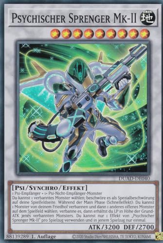 DUAD-DE040 - Psychischer Sprenger MK-II - Super Rare - Deutsch - 1. Auflage - Duelist's Advance -mit LMS Trading Fieldcenter-Karte Yugioh DUAD-DE040 - Psychischer Sprenger MK-II - Super Rare - Deutsch - 1. Auflage - Duelist's Advance -mit LMS Trading Fieldcenter-Karte Yugioh von LMS Trading