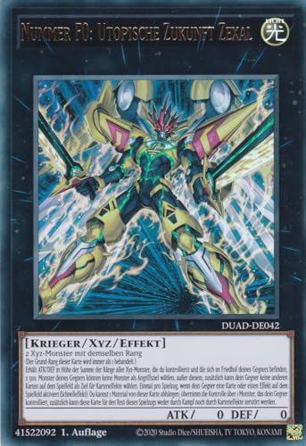 DUAD-DE042 - Nummer F0: Utopische Zukunft Zexal - Ultra Rare - Deutsch - 1. Auflage - Duelist's Advance -mit LMS Trading Fieldcenter-Karte Yugioh DUAD-DE042 - Nummer F0: Utopische Zukunft Zexal - Ultra Rare - Deutsch - 1. Auflage - Duelist's Advance -mit LMS Trading Fieldcenter-Karte Yugioh von LMS Trading