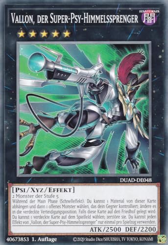 DUAD-DE048 - Vallon, der Super-PSY-Himmelssprenger - Common - Deutsch - 1. Auflage - Duelist's Advance -mit LMS Trading Fieldcenter-Karte Yugioh DUAD-DE048 - Vallon, der Super-PSY-Himmelssprenger - Common - Deutsch - 1. Auflage - Duelist's Advance -mit LMS Trading Fieldcenter-Karte Yugioh von LMS Trading