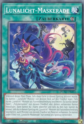DUAD-DE053 - Lunalicht-Maskerade - Common - Deutsch - 1. Auflage - Duelist's Advance -mit LMS Trading Fieldcenter-Karte Yugioh DUAD-DE053 - Lunalicht-Maskerade - Common - Deutsch - 1. Auflage - Duelist's Advance -mit LMS Trading Fieldcenter-Karte Yugioh von LMS Trading