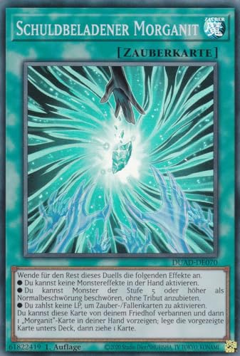 DUAD-DE070 - Schuldbeladener Morganit - Super Rare - Deutsch - 1. Auflage - Duelist's Advance -mit LMS Trading Fieldcenter-Karte Yugioh DUAD-DE070 - Schuldbeladener Morganit - Super Rare - Deutsch - 1. Auflage - Duelist's Advance -mit LMS Trading Fieldcenter-Karte Yugioh von LMS Trading