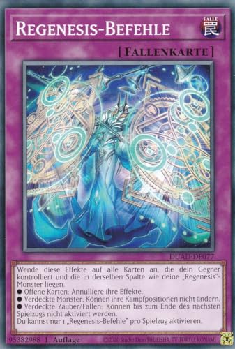 DUAD-DE077 - Regenesis-Befehle - Common - Deutsch - 1. Auflage - Duelist's Advance -mit LMS Trading Fieldcenter-Karte Yugioh DUAD-DE077 - Regenesis-Befehle - Common - Deutsch - 1. Auflage - Duelist's Advance -mit LMS Trading Fieldcenter-Karte Yugioh von LMS Trading