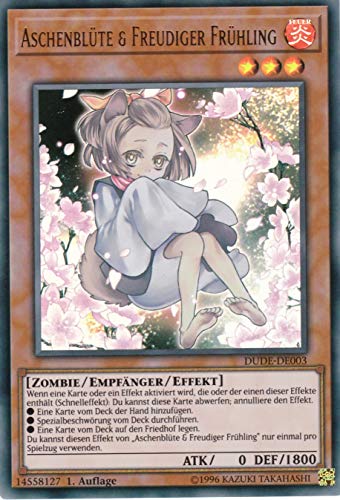 DUDE-DE003 - Aschenblüte & Freudiger Frühling - Ultra Rare - Deutsch - Duel Devastator - mit LMS Trading Fieldcenter-Karte Yugioh von LMS Trading