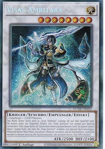 DUNE-DE039 - Visas Amritara - Secret Rare - 1. Auflage - Deutsch - Duelist Nexus - mit LMS Trading Fieldcenter-Karte Yugioh von LMS Trading