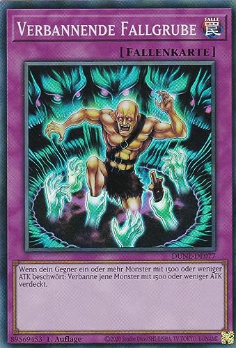 DUNE-DE077 - Verbannende Fallgrube - Super Rare - 1. Auflage - Deutsch - Duelist Nexus - mit LMS Trading Fieldcenter-Karte Yugioh von LMS Trading