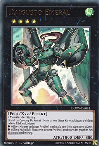 DUOV-DE081 - Daigusto Emeral - Ultra Rare - 1. Auflage - Deutsch - Duel Overlord - mit LMS Trading Fieldcenter-Karte Yugioh von LMS Trading