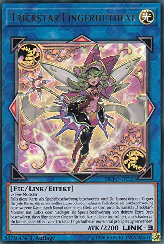 DUPO-DE021 - Trickstar-Fingerhuthexe - Ultra Rare - 1. Auflage - Deutsch - Duel Power - mit LMS Trading Fieldcenter-Karte Yugioh von LMS Trading