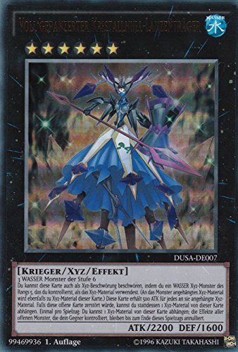 DUSA-DE007 - Voll gepanzerter Kristallnull-Lanzenträger - Ultra Rare - Deutsch - Duelist Saga - mit LMS Trading Fieldcenter-Karte Yugioh von LMS Trading