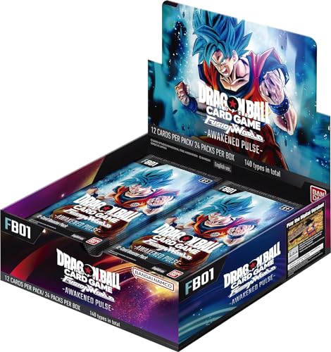 Dragon Ball Super Card Game: Fusion World - Awakened Pulse (FB01) - Booster Display (24 Boosterpacks mit jeweils 12 Karten pro Pack) - Englisch - mit LMS Trading Grußkarte von LMS Trading