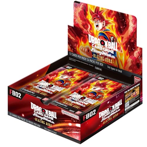 Dragon Ball Super Card Game: Fusion World - Blazing Aura (FB02) - Booster Display (24 Boosterpacks mit jeweils 12 Karten pro Pack) - Englisch - mit LMS Trading Grußkarte von LMS Trading