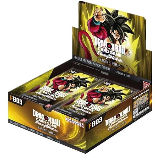 Dragon Ball Super Card Game: Fusion World - Raging Roar (FB03) - Booster Display (24 Boosterpacks mit jeweils 12 Karten pro Pack) - Englisch - mit LMS Trading Grußkarte von LMS Trading