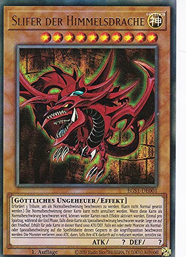 EGS1-DE001 - Slifer der Himmelsdrache - Ultra Rare - Reprint - Deutsch - Egyptian God Deck: Slifer der Himmelsdrache - mit LMS Trading Fieldcenter-Karte Yugioh EGS1-DE001 - Slifer der Himmelsdrache - Ultra Rare - Reprint - Deutsch - Egyptian God Deck: Slifer der Himmelsdrache - mit LMS Trading Fieldcenter-Karte Yugioh von LMS Trading