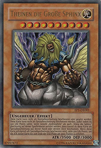 EP1-DE001 - Theinen die große Sphinx - Ultra Rare - Deutsch - Exklusiv Pack 1 - mit LMS Trading Fieldcenter-Karte Yugioh von LMS Trading