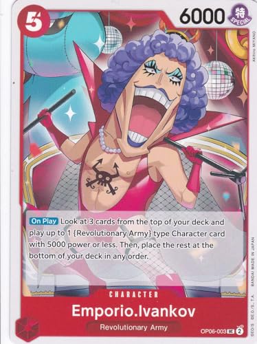 Emporio.Ivankov (OP06-003) - Uncommon - Wings of The Captain - One Piece Card Game - Einzelkarte - mit LMS Trading Grußkarte von LMS Trading