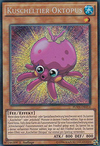 FUEN-DE014 - Kuscheltier Oktopus - Secret Rare - Deutsch - Fusion Enforcers - mit LMS Trading Fieldcenter-Karte Yugioh von LMS Trading