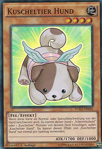 FUEN-DE016 - Kuscheltier Hund - Super Rare - Deutsch - Fusion Enforcers - mit LMS Trading Fieldcenter-Karte Yugioh von LMS Trading