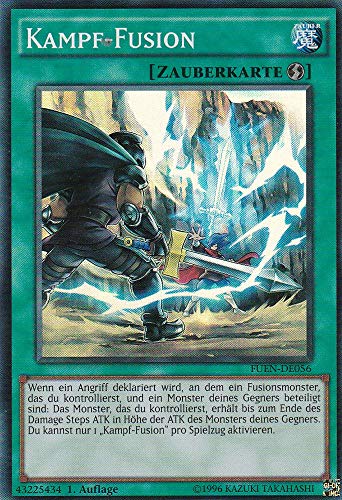 FUEN-DE056 - Kampffusion - Super Rare - Deutsch - Fusion Enforcers - mit LMS Trading Fieldcenter-Karte Yugioh von LMS Trading