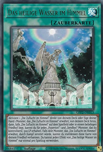 GFP2-DE013 - Das heilige Wasser im Himmel - Ultra Rare - 1. Auflage - Deutsch - Ghost from The Past II The Second Hunting - mit LMS Trading Fieldcenter-Karte Yugioh von LMS Trading