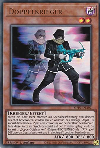 GFP2-DE102 - Doppelkrieger - Ultra Rare - 1. Auflage - Deutsch - Ghost from The Past II The Second Hunting - mit LMS Trading Fieldcenter-Karte Yugioh von LMS Trading