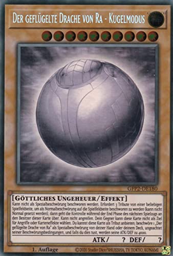 LMS Trading - Der Geflügelte Drache von Ra - Kugelmodus - Ghost Rare - 1. Auflage - Deutsch - Yugioh Collectible Card - 1 Stück von LMS Trading