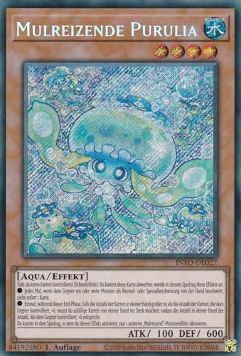 INFO-DE027 - Mulreizende Purulia - Secret Rare - Deutsch - 1. Auflage - The Infinite Forbidden - mit LMS Trading Fieldcenter-Karte Yugioh von LMS Trading