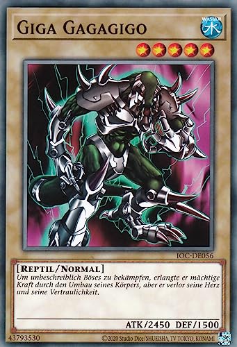 IOC-DE056 - Giga Gagagigo - Common - Reprint - Deutsch - Invasion of Chaos (25th Anniversary Edition) - mit LMS Trading Fieldcenter-Karte Yugioh von LMS Trading