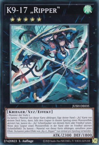 JUSH-DE035 - K9-17 „Ripper“ - Super Rare - Deutsch - 1. Auflage - Justice Hunters - mit LMS Trading Fieldcenter-Karte Yugioh - Sammelkarte - TCG - Original JUSH-DE035 - K9-17 „Ripper“ - Super Rare - Deutsch - 1. Auflage - Justice Hunters - mit LMS Trading Fieldcenter-Karte Yugioh - Sammelkarte - TCG - Original von LMS Trading