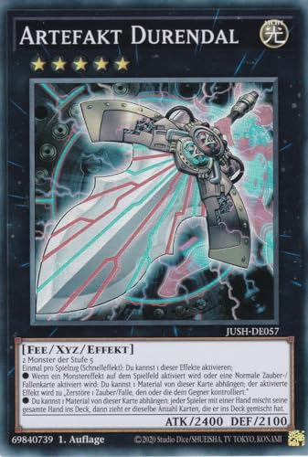 JUSH-DE057 - Artefakt Durendal - Super Rare - Deutsch - 1. Auflage - Justice Hunters - mit LMS Trading Fieldcenter-Karte Yugioh - Sammelkarte - TCG - Original JUSH-DE057 - Artefakt Durendal - Super Rare - Deutsch - 1. Auflage - Justice Hunters - mit LMS Trading Fieldcenter-Karte Yugioh - Sammelkarte - TCG - Original von LMS Trading