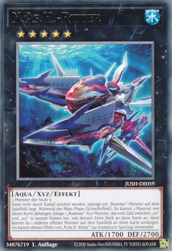 JUSH-DE059 - N.As.H.-Ritter - Rare - Deutsch - 1. Auflage - Justice Hunters - mit LMS Trading Fieldcenter-Karte Yugioh - Sammelkarte - TCG - Original JUSH-DE059 - N.As.H.-Ritter - Rare - Deutsch - 1. Auflage - Justice Hunters - mit LMS Trading Fieldcenter-Karte Yugioh - Sammelkarte - TCG - Original von LMS Trading
