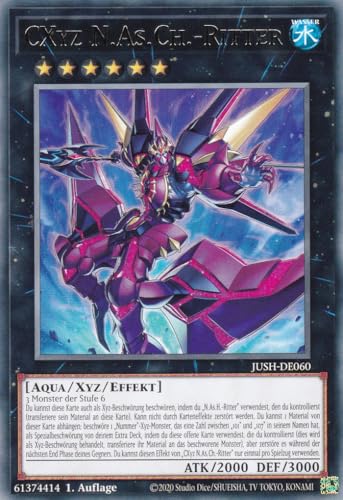JUSH-DE060 - CXyz N.As.Ch.-Ritter - Rare - Deutsch - 1. Auflage - Justice Hunters - mit LMS Trading Fieldcenter-Karte Yugioh - Sammelkarte - TCG - Original JUSH-DE060 - CXyz N.As.Ch.-Ritter - Rare - Deutsch - 1. Auflage - Justice Hunters - mit LMS Trading Fieldcenter-Karte Yugioh - Sammelkarte - TCG - Original von LMS Trading