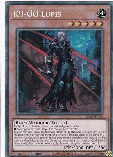 JUSH-EN034 - K9-ØØ Lupis - Collector Rare - Englisch - 1. Auflage - Justice Hunters - mit LMS Trading Fieldcenter-Karte Yugioh - Sammelkarte - TCG - Original JUSH-EN034 - K9-ØØ Lupis - Collector Rare - Englisch - 1. Auflage - Justice Hunters - mit LMS Trading Fieldcenter-Karte Yugioh - Sammelkarte - TCG - Original von LMS Trading