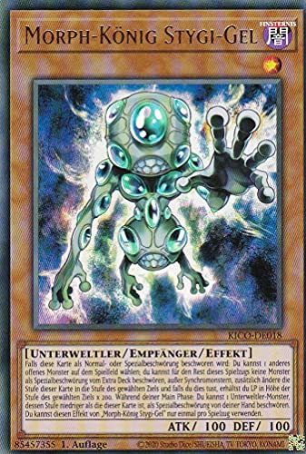 KICO-DE018 - Morph-König Stygi-Gel - Ultra Rare - 1. Auflage - Deutsch - King's Court - mit LMS Trading Fieldcenter-Karte Yugioh von LMS Trading