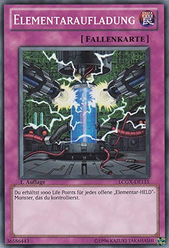 LCGX-DE115 - Elementaraufladung - Common - Unlimitiert - DEUTSCH - Legendary Collection 2: Mega Pack - mit LMS Trading Fieldcenter-Karte Yugioh von LMS Trading