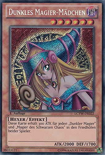 LCYW-DE022 - Dunkles Magier-Mädchen - Secret Rare - Deutsch - Legendary Collection 3: Mega Pack - mit LMS Trading Fieldcenter-Karte Yugioh von LMS Trading