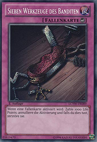 LCYW-DE089 - Sieben Werkzeuge des Banditen - Secret Rare - Deutsch - Legendary Collection 3: Mega Pack - mit LMS Trading Fieldcenter-Karte Yugioh von LMS Trading